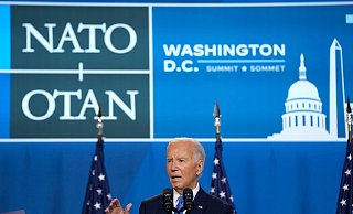 US-Präsident Joe Biden stellt sich beim Nato-Gipfel den Fragen der Presse - die Debatte um seine Eignung für eine zweite Amtszeit hält an. - Susan Walsh/AP