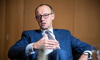 CDU-Parteichef Friedrich Merz spricht sich für die Lieferung von Kampfpanzern an die Ukraine aus. - Michael Kappeler/dpa