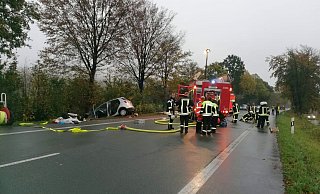 Die Unglücksstelle an der L 828 zwischen Borlinghausen und Willebadessen. - Hubert Rösel