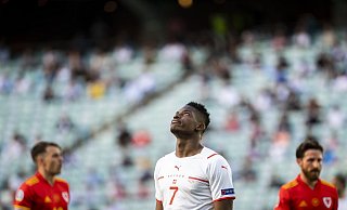 Chance vergeben: Breel Embolo haderte gegen Wales mit sich selbst. - Jean-Christophe Bott/Keystone/dpa