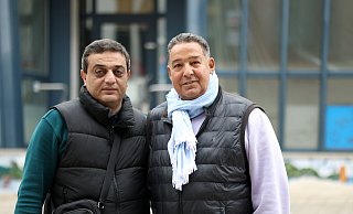 Der Betreiber des Restaurants David Babakekhyan (links) und der neue Besitzer der Immobilie, Hans-Robert Marschall, glauben an das neue Projekt. MT-Foto: - Alex Lehn