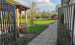 Auf dem Gelände des Ordens „Schwestern der Christlichen Liebe“ in der Paderborner Südstadt entsteht ein neues Hospiz. - Justus Rahn
