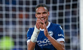 Joel Felix (26) spielt seit Sommer 2024 für den DSC Arminia Bielefeld. - Teresa Kroeger