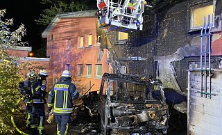 Jugendzentrum in Bielefeld in Flammen. - Christian Mathiesen