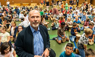 Martin Sprenger bei seiner Verabschiedung als Konrektor der Grundschule Brake im Sommer 2019. - Dennis Angenendt