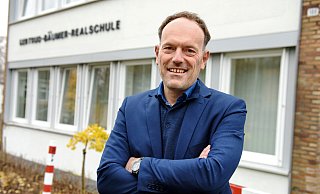 Schulleiter Ansgar Leder hätte an der Gertrud-Bäumer-Realschule gern eine Mehrklasse eingerichtet. Das hatte auch das Amt für Schule empfohlen. - Barbara Franke