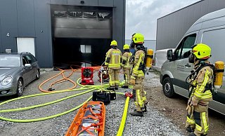 Die Feuerwehr Delbrück wurde am Mittwochmorgen um 8.36 Uhr alarmiert. - Ralph Meyer