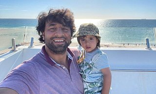 Der Borgholzhausener Wahid Hesemann lebt in Perth in Australien. Vor knapp 22 Monaten ist er dort Vater geworden. - Privat Der Borgholzhausener Wahid Hesemann lebt in Perth in Australien. Vor knapp 22 Monaten ist er dort Vater geworden. - Privat