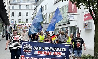 In Bad Oeynhausen trat die Gruppierung schon des Öfteren in Erscheinung. - Archiv: Elke Niedringhaus-Haasper