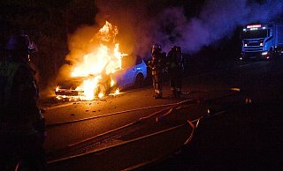 Der Ford Focus eines Versmolders brannte aus. - Andreas Eickhoff
