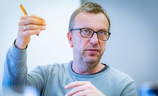 DSC-Finanz-Geschäftsführer Christoph Wortmann hat in seinen zweieinhalb Jahren bei Arminia einen raketenhaften Aufstieg erlebt. - Sarah Jonek