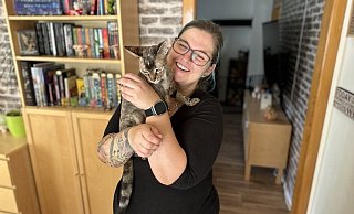 Vor einer Woche ist die Katze von Lisa Hegemann wieder aufgetaucht. Mitterweile ist das Fell schon etwas nachgewachsen. - Maximilian Hampel