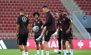 Abschlusstraining des DFB-Teams vor dem Testspiel gegen Oman im Sultan-Qabus-Sportzentrum. - Christian Charisius/dpa