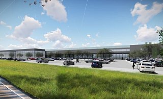 Der geplante Neubau des Autohauses Mense ist durch große Glasflächen geprägt. - Architekturbüro GJL