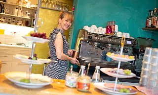Sandra Koberstein hat sich mit ihrem Café einen Traum verwirklicht. Doch nun schließt sie nach sieben Jahren. - Niklas Tüns
