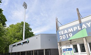 Im Juni wurde das neue Vereinsheim des FC Gütersloh eingeweiht. - Jens Dünhölter