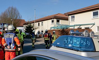 In der Küche einer Wohnung im rechten Gebäudeteil gerieten  Wärmeträger beim Aufheizen in Brand. - Ralph Meyer