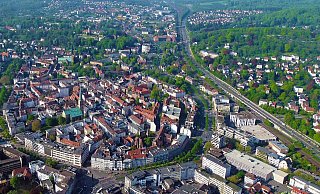 Die Stadt will die Aufwertung der City vorantreiben - und plant nun ein besonderes Projekt. - Symbolbild Bielefelder Innenstadt: NW-Archiv