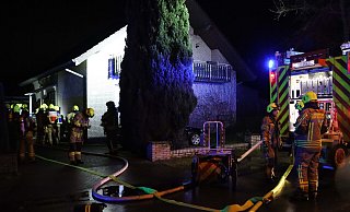 Hoher Schaden, aber glücklicherweise keine Verletzten forderte der Kellerbrand in Anreppen. - Feuerwehr