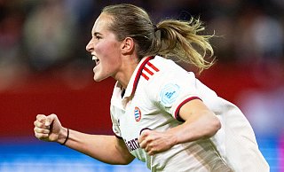 Nationalspielerin Sydney Lohmann erzielte in Köln das 3:0 für die Münchnerinnen. - Sven Hoppe/dpa