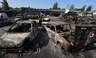 Immer wieder wird auch Saporischschja zum Ziel der russischen Streitkräfte. - Kateryna Klochko/AP/dpa Immer wieder wird auch Saporischschja zum Ziel der russischen Streitkräfte. - Kateryna Klochko/AP/dpa