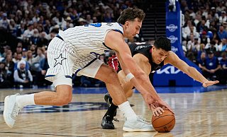 Franz Wagner war mit 24 Punkten Topscorer bei Orlando. - John Raoux/AP/dpa