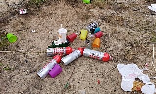 Die Reste der Party am Elseufer in Ahle. - Privat