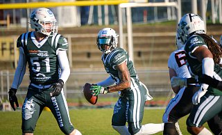 Quarterback Malik Brown und die Bulldogs spielten am Sonntag in Köln. - Andreas Zobe