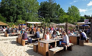 Der Aloha Beachclub in den Werrewiesen hatte gute Tage, litt aber unter den Einschränkungen der Pandemie. - Frank-Michael Kiel-Steinkamp