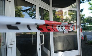 Die Polizei hat das Gebäude vorerst beschlagnahmt. - Katharina Eisele
