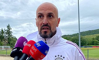 Lobt die Bedingungen vor Ort: Antonio Di Salvo am guten Trainingsplatz. - Christian Kunz/dpa