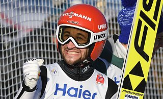 Sein größter Erfolg: Markus Eisenbichler wurde 2019 Skisprung-Weltmeister von der Großschanze. - Hendrik Schmidt/dpa-Zentralbild/ZB