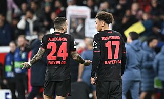 Leverkusens Aleix Garcia war nach der hohen Niederlage enttäuscht. - Bernd Thissen/dpa