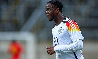 SCP-Stürmer Ilyas Ansah blieb beim Länderspiel in Tschechien ohne Torerfolg, feierte aber mit der deutschen U20 einen 1:0-Erfolg. - picture alliance