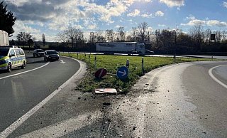 Unfallstelle auf der A30 - Bielefeld