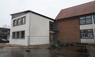 Der Anbau an der Lippe-Grundschule in Boke ist fertiggestellt, in Kürze folgen auch die Außenanlagen. - Uwe Müller