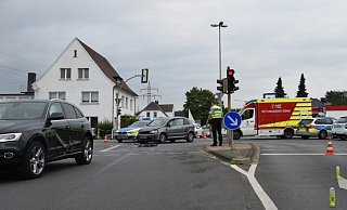 Zwei Personen wurden hier verletzt. - Polizei Herford