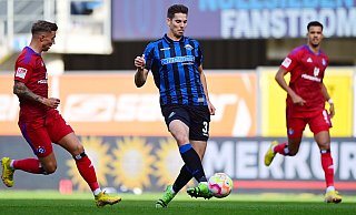 Maximilian Rohr (M.), der einen Infekt auskuriert hat, dürfte gegen Bielefeld in die Paderborner Anfangsformation zurückkehren. - Witters