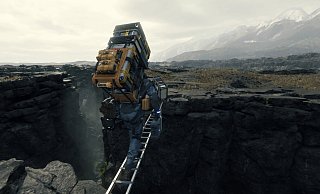 In "Death Stranding" ist es immer gut, eine Leiter dabei zu haben. - Sony Interactive Entertainment