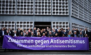 Am Jahrestag des Hamas-Überfalls in Israel gab es in Berlin eine Gedenkveranstaltung. (Archivbild) - Bernd von Jutrczenka/dpa