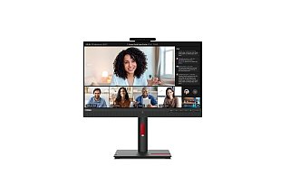 Ein Home-Office-Spezialist: Der Thinkvision-VOIP-Monitor T24mv-30 von Lenovo kommt mit hochauflösender Kamera, vielen Anschlüssen, Lautsprechern und Mikrofonen. - Lenovo/dpa-tmn