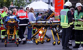 Vor zwei Monaten kam es in der Gütersloher Stadthalle zu einem Großeinsatz von Polizei, Feuerwehr und Rettungsdienst. Vorsorglich war damals ein Massenanfall an Verletzten ausgelöst. - Patrick Menzel
