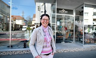 2017 ist Mila Dimitrova von Bulgarien nach Deutschland ausgewandert. 2023 hat sie ihr Geschäft "Design Idee" in Gütersloh eröffnet. - Andreas Frücht