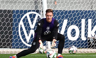 Marc-André ter Stegen beim Training in Herzogenaurach. - Daniel Karmann/dpa