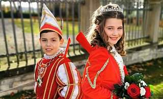 Fürstenberger Nachwuchsregenten sind Antonia I. Dridiger und Adrian I. Fertich als das Kinderprinzenpaar des FCC. - FCC