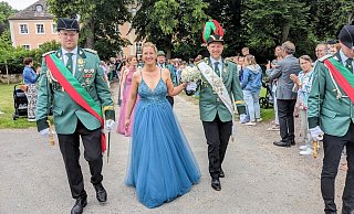 Das Königspaar Florian und Maria Prohn regiert im 400-jährigen Jubiläumsjahr. - Burkhard Battran