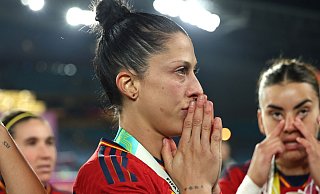 Die Spanierin Jennifer Hermoso erstattete im Kuss-Skandal Anzeige gegen Verbandspräsident Luis Rubiales. - Isabel Infantes/PA Wire/dpa