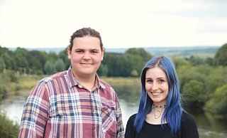 Die neue Linke Kreissprecherin Maya Pook und Eike Thauern. - David Schellenberg Die neue Linke Kreissprecherin Maya Pook und Eike Thauern. - David Schellenberg