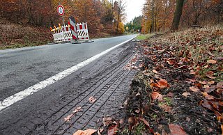 Die Gauseköte ist gesperrt: Das wird auch im ganzen kommenden Jahr so bleiben. Um von Heiligenkirchen nach Schlangen zu kommen, müssen Autofahrer andere Strecken nutzen. - Vera Gerstendorf-Welle