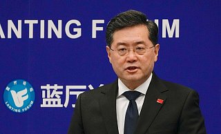 Chinas Außenminister Qin Gang übte keine Kritik an Russland wegen dessen Angriffskrieg. - Andy Wong/AP/dpa